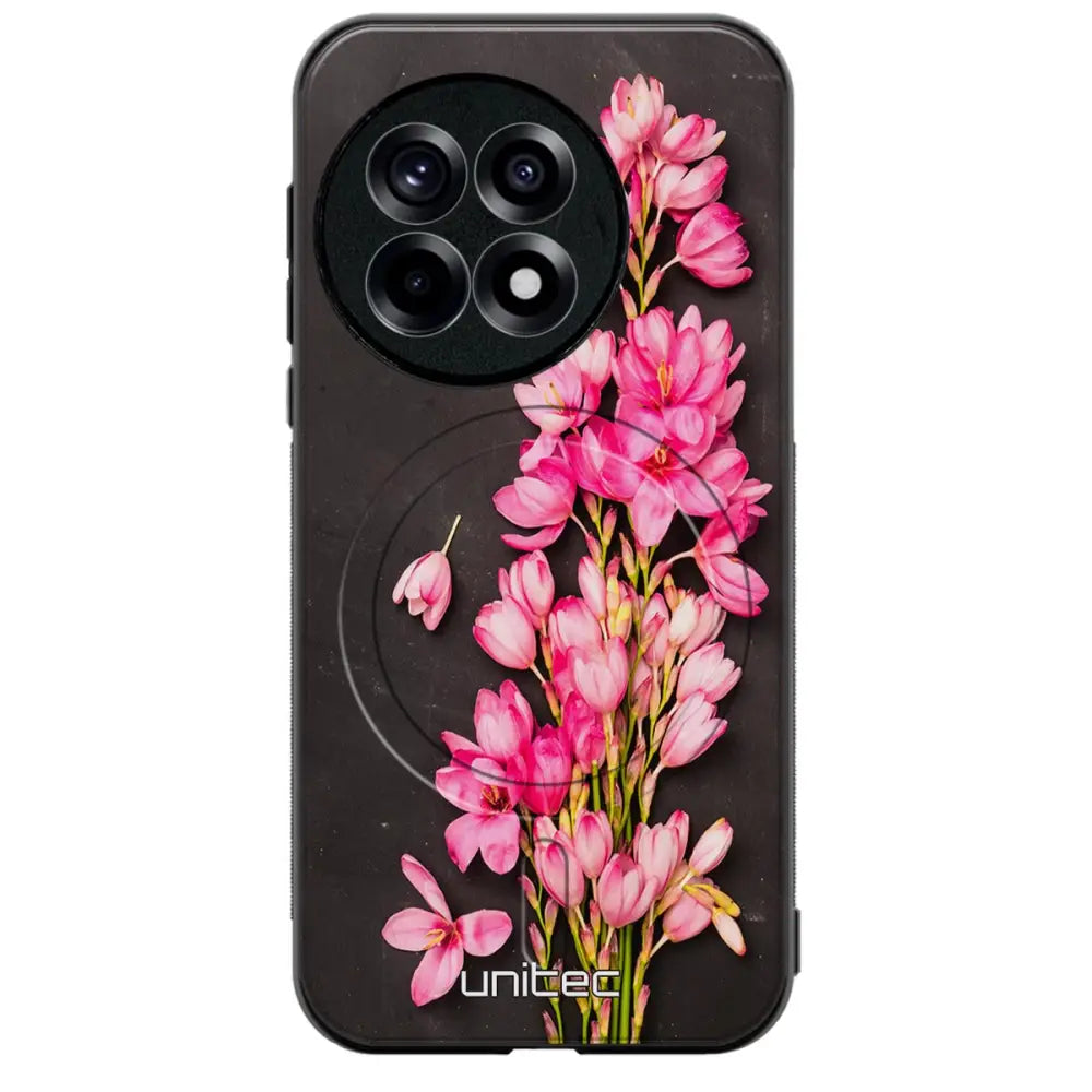 OnePlus 13R kukka suojakuoret Pink Flowers