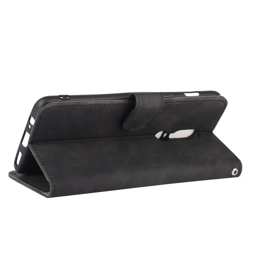 OnePlus 6 Lompakko Suojakotelo Musta