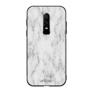 OnePlus 6 marmori suojakuoret - White Marble - Ei