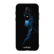 OnePlus 6 suojakuoret - Blue Smoke On Black - Ei