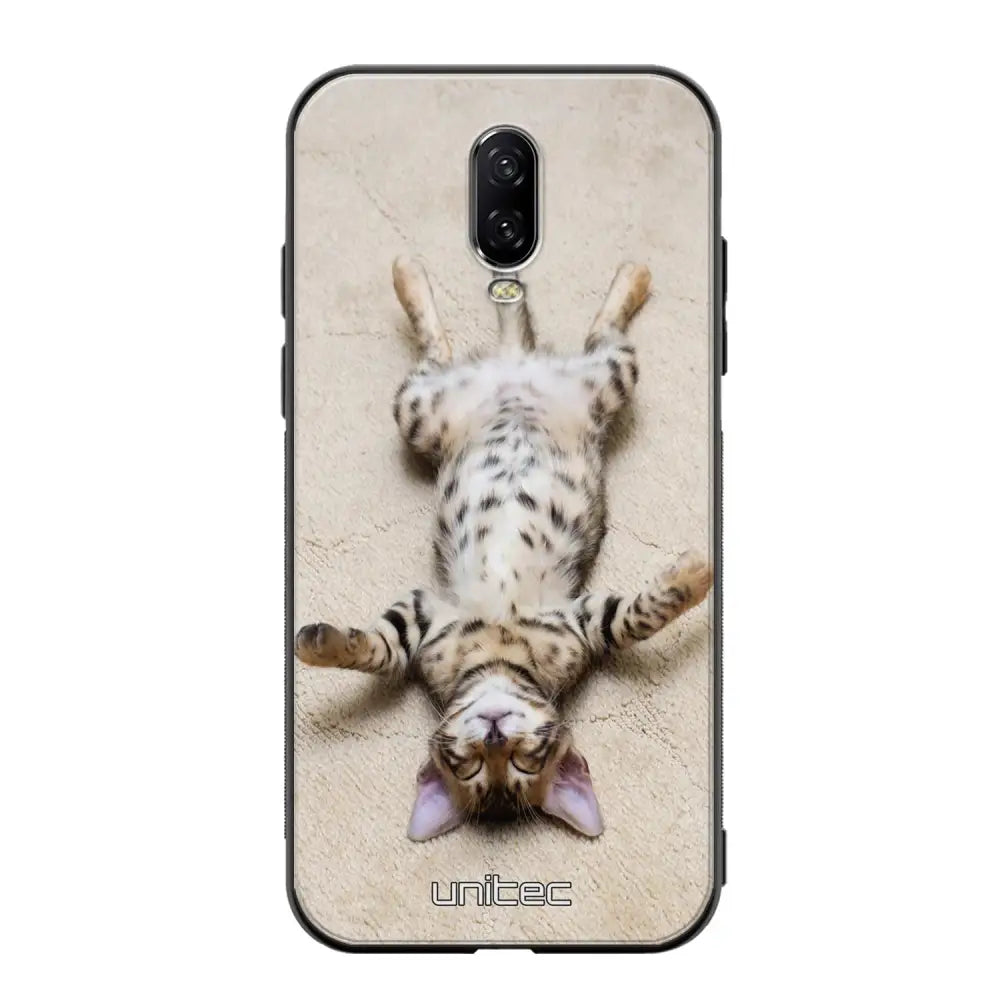 OnePlus 6T kissa suojakuoret - Relaxing Cat - Ei