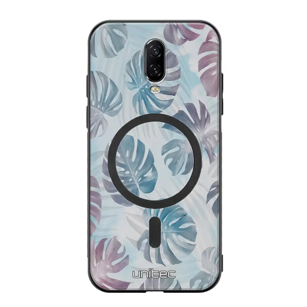 OnePlus 6T kukka suojakuoret - Monstera Texture