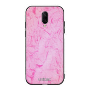 OnePlus 6T marmori suojakuoret - Light Pink Marble - Ei