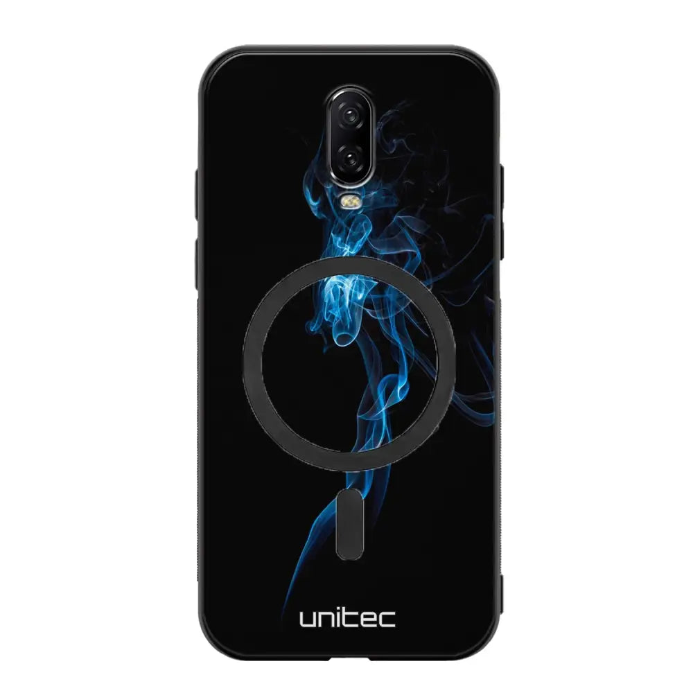 OnePlus 6T suojakuoret - Blue Smoke On Black