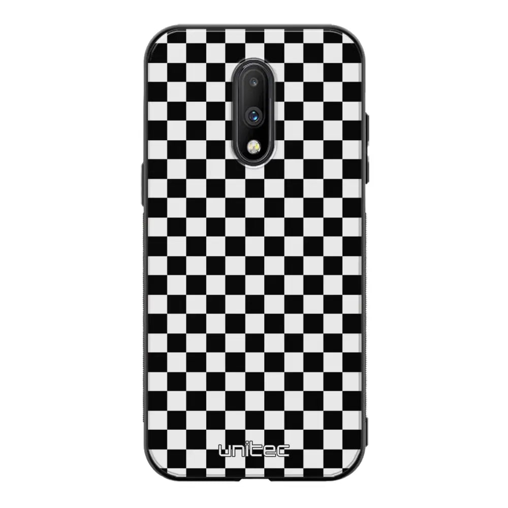 OnePlus 7 suojakuoret - Black And White - Ei