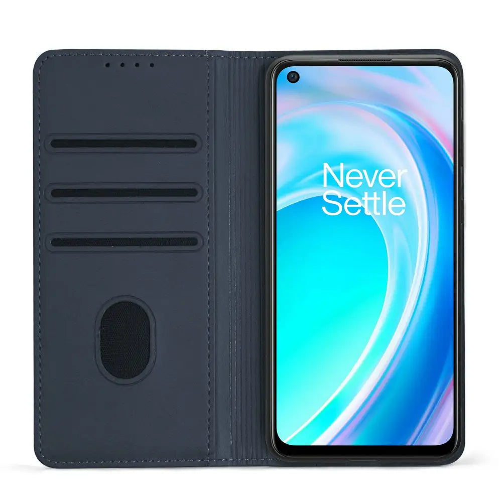 OnePlus 7 Unitec Lompakko Suojakotelo Sininen