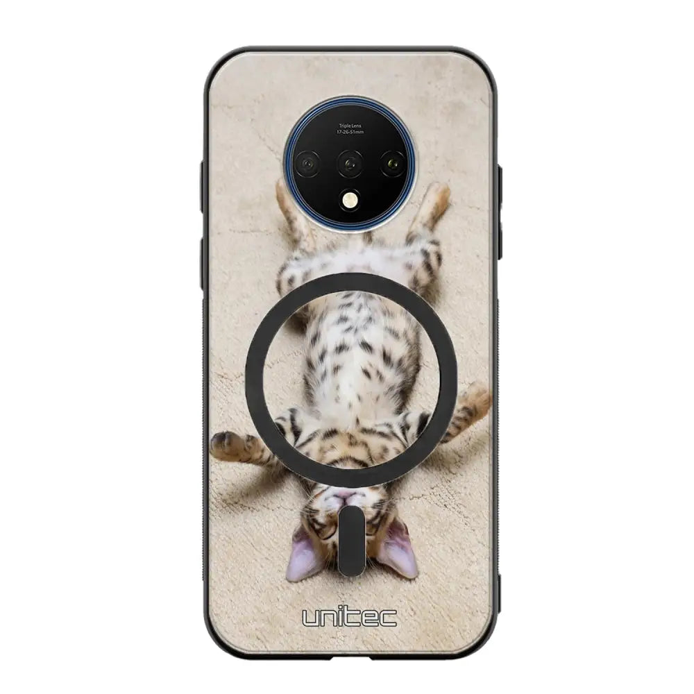 OnePlus 7T kissa suojakuoret - Relaxing Cat