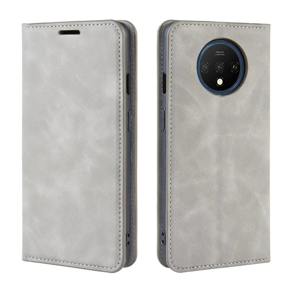 OnePlus 7T Lompakko Suojakotelo Harmaa