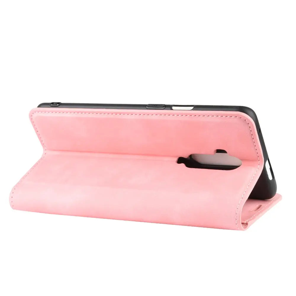 OnePlus 7T Pro Unitec Lompakko Suojakuori Ruusukulta