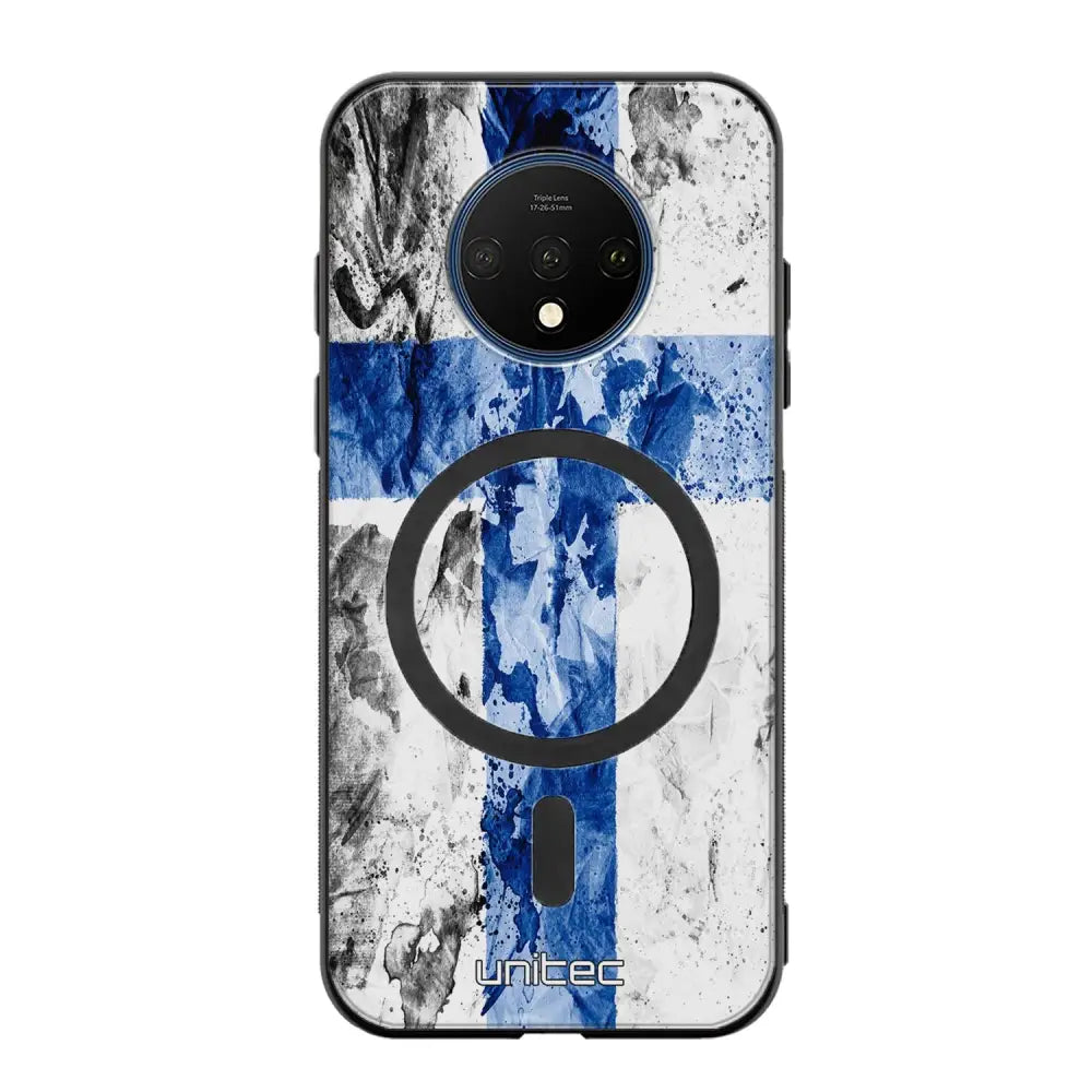 OnePlus 7T suojakuoret - Painted Finnish Flag