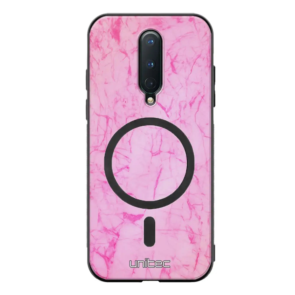 OnePlus 8 marmori suojakuoret - Light Pink Marble