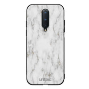OnePlus 8 marmori suojakuoret - White Marble - Ei