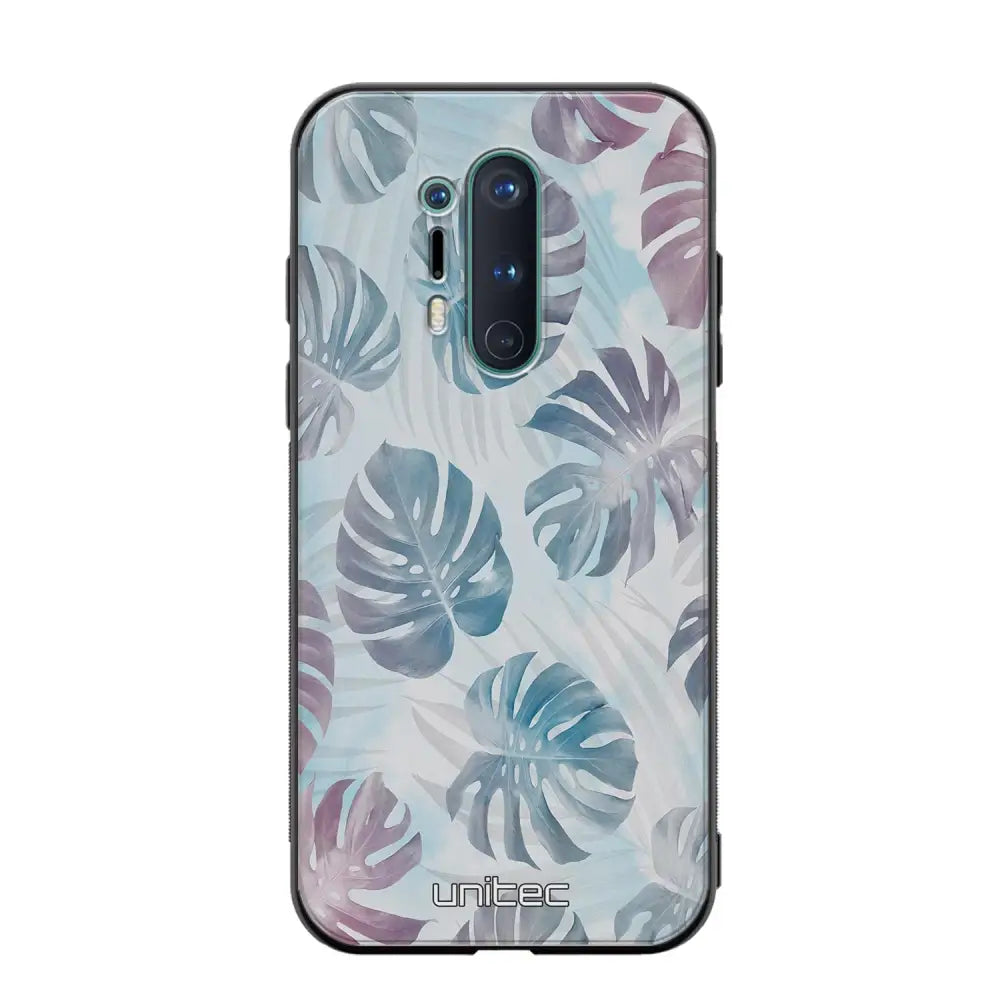 OnePlus 8 Pro kukka suojakuoret - Monstera Texture - Ei