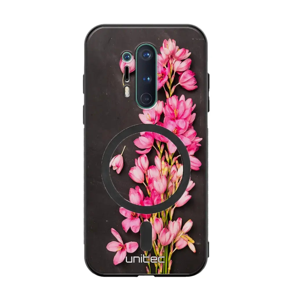 OnePlus 8 Pro kukka suojakuoret - Pink Flowers