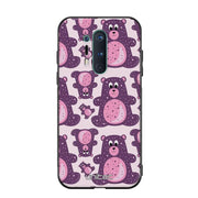 OnePlus 8 Pro suojakuoret - Purple Teddy Bear - Ei