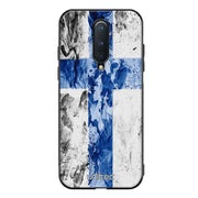 OnePlus 8 suojakuoret - Painted Finnish Flag - Ei
