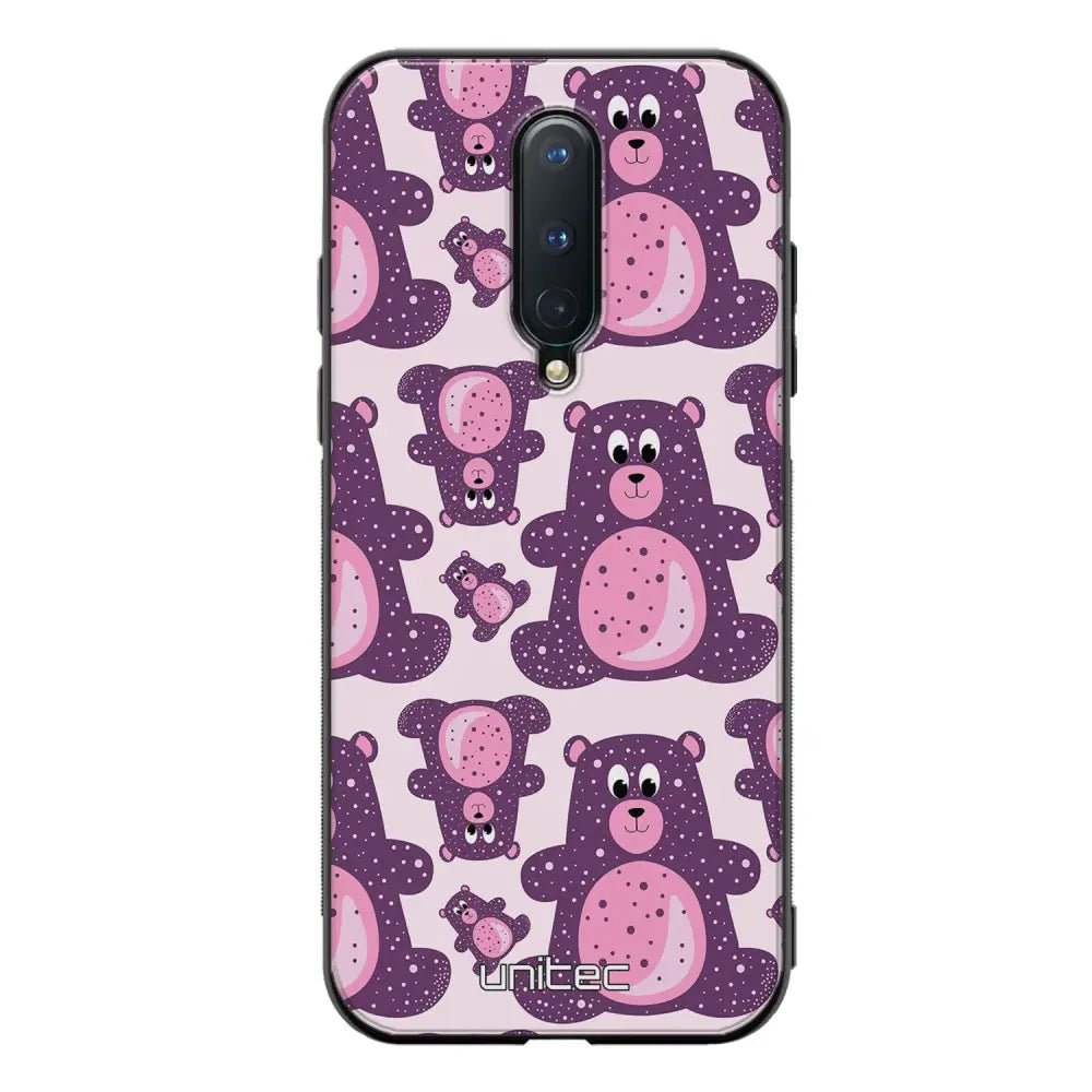 OnePlus 8 suojakuoret - Purple Teddy Bear - Ei