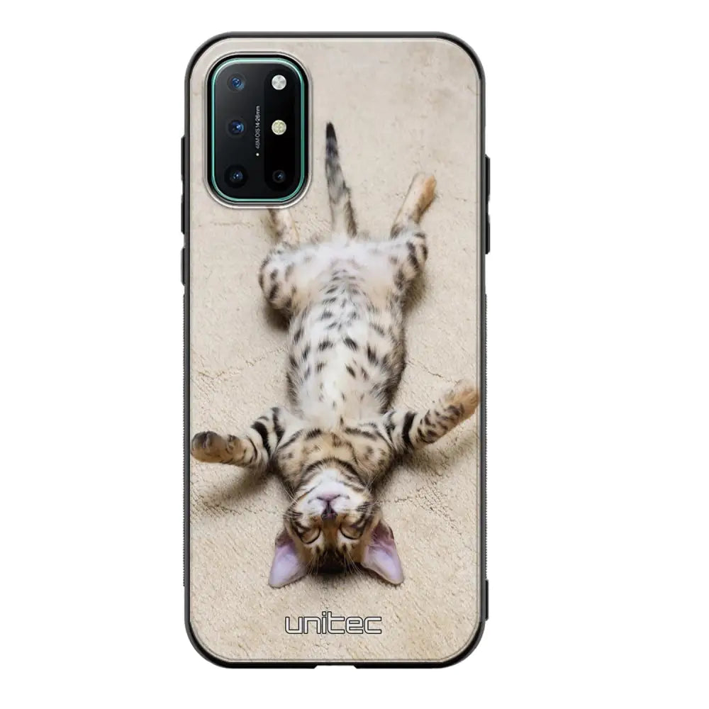 OnePlus 8T kissa suojakuoret - Relaxing Cat - Ei