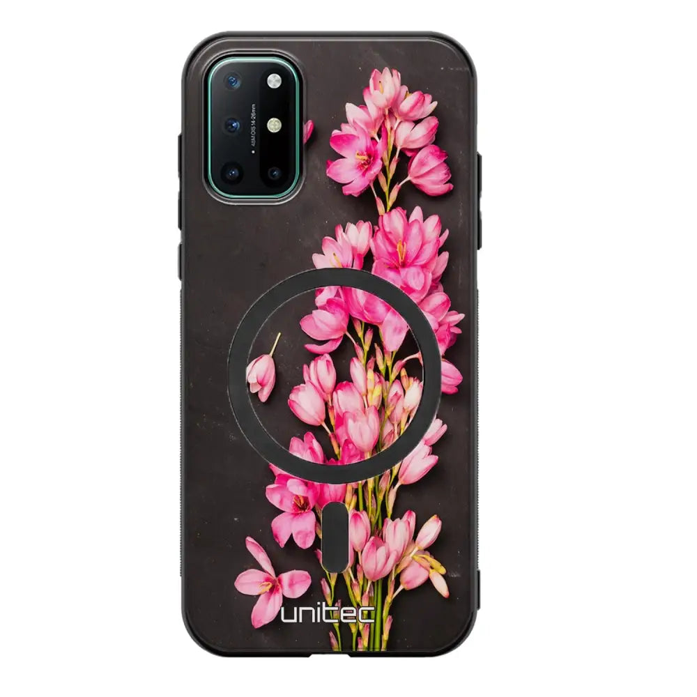 OnePlus 8T kukka suojakuoret - Pink Flowers
