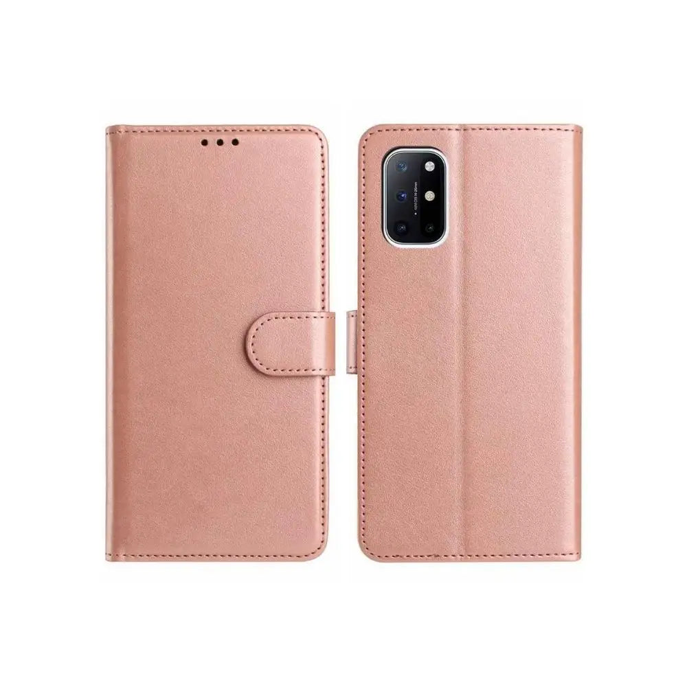 OnePlus 8T Lompakko Suojakotelo Ruusukulta