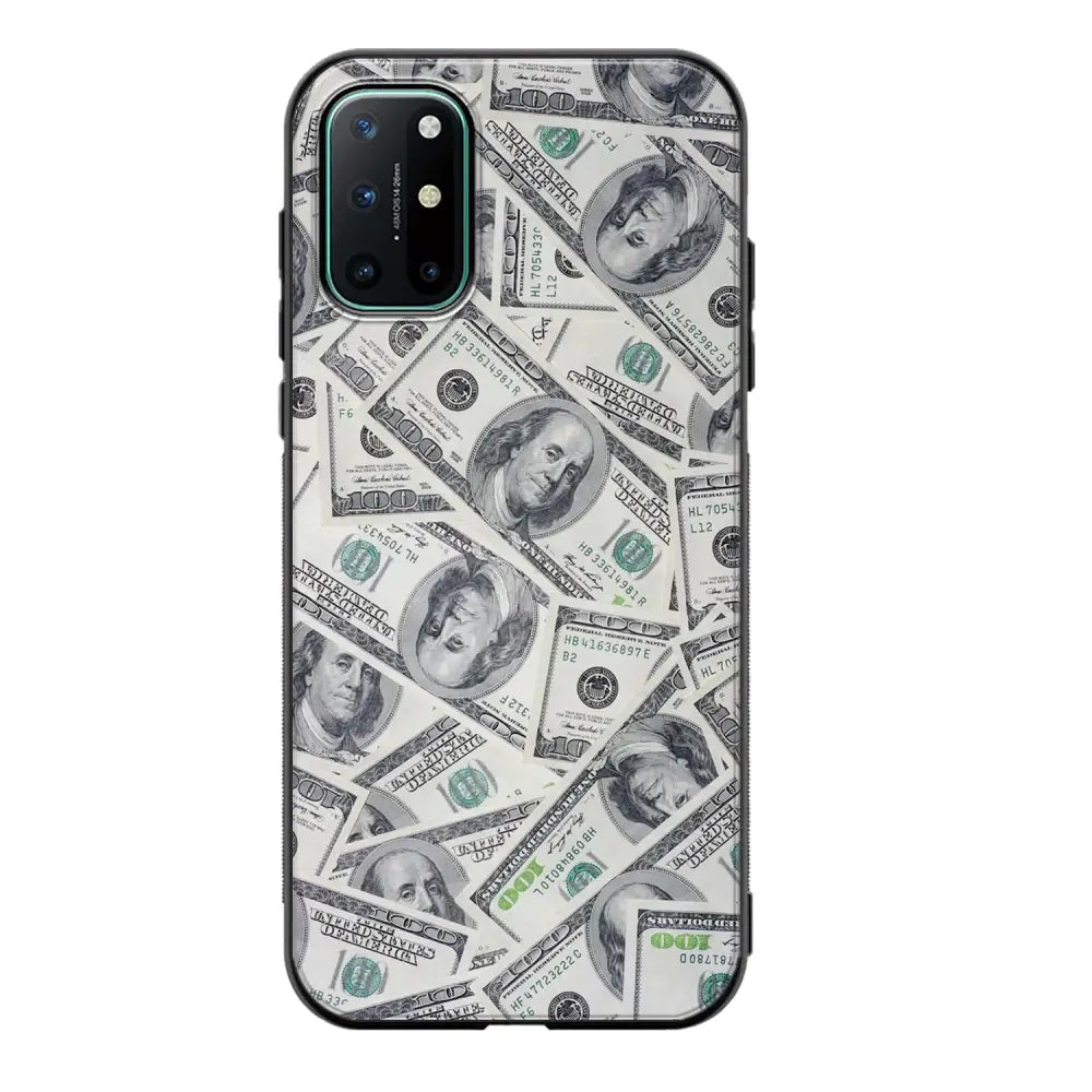 OnePlus 8T seteli suojakuoret - Dollarit - Ei