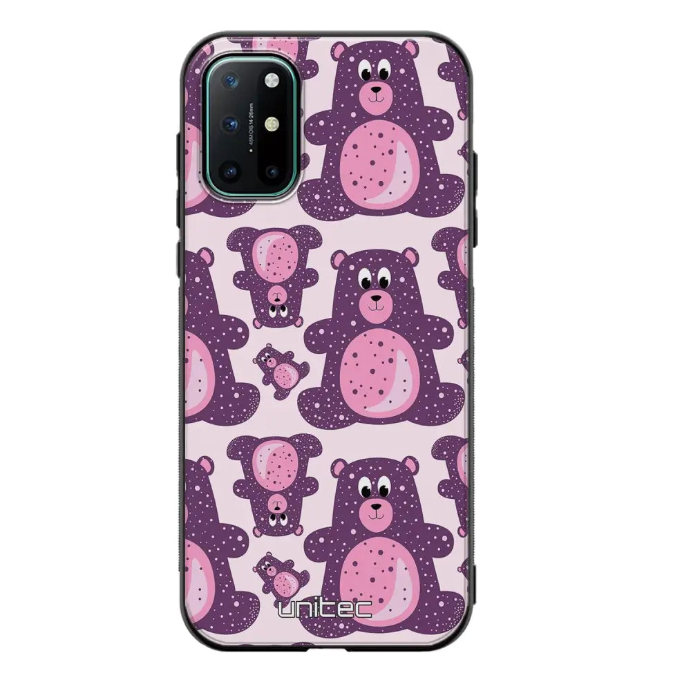 OnePlus 8T suojakuoret - Purple Teddy Bear - Ei