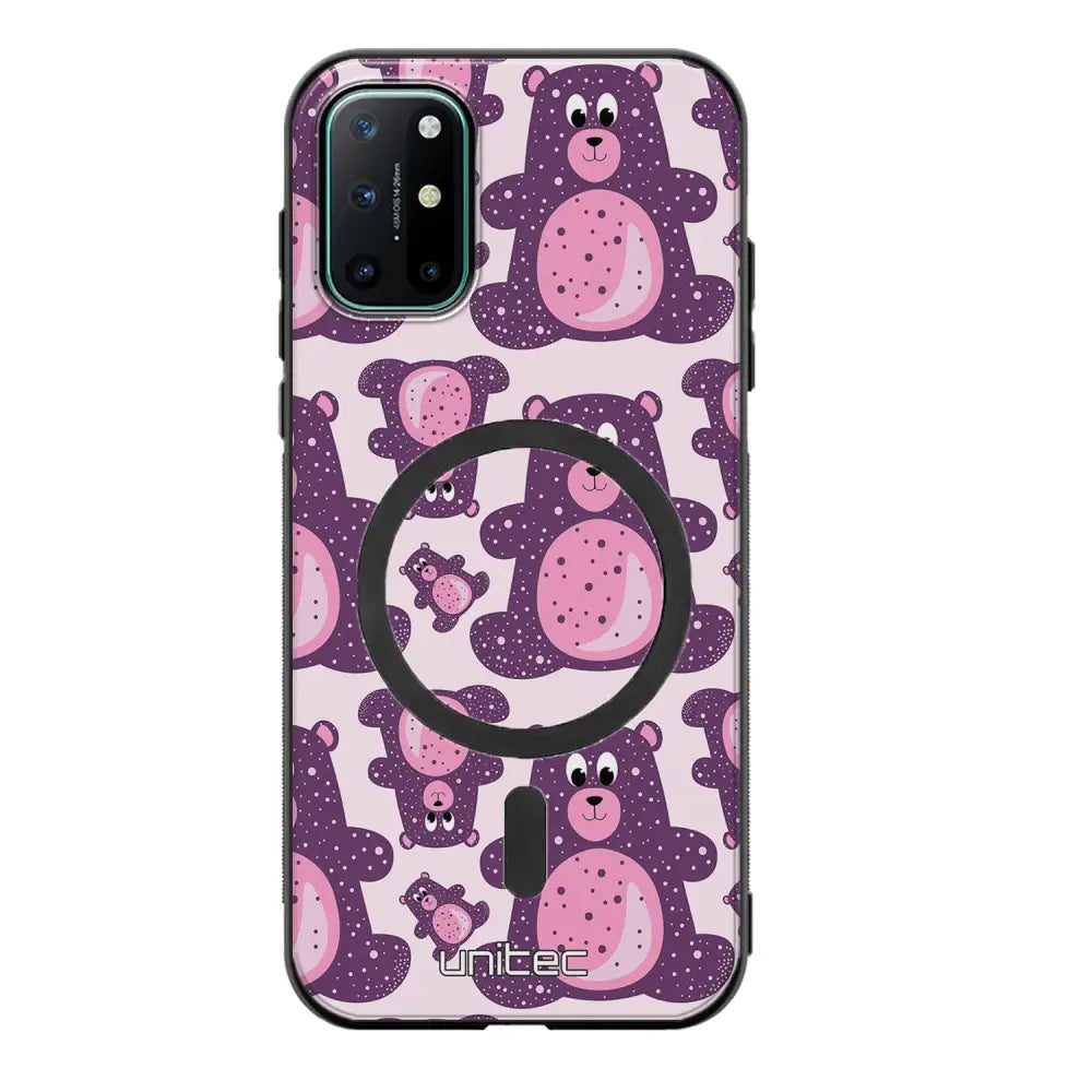 OnePlus 8T suojakuoret - Purple Teddy Bear