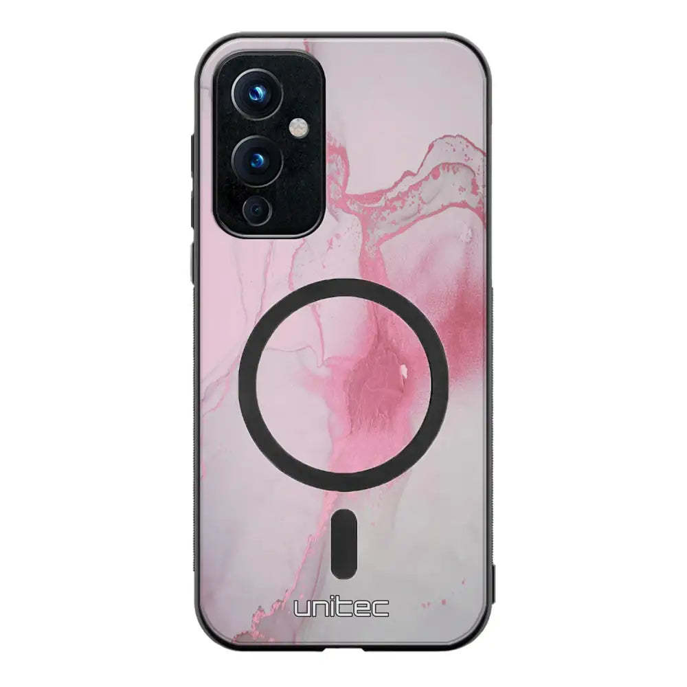 OnePlus 9 marmori suojakuoret - Pink Pok Rie