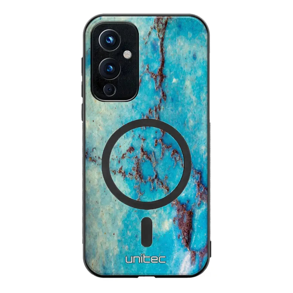 OnePlus 9 marmori suojakuoret - Turquoise Marble