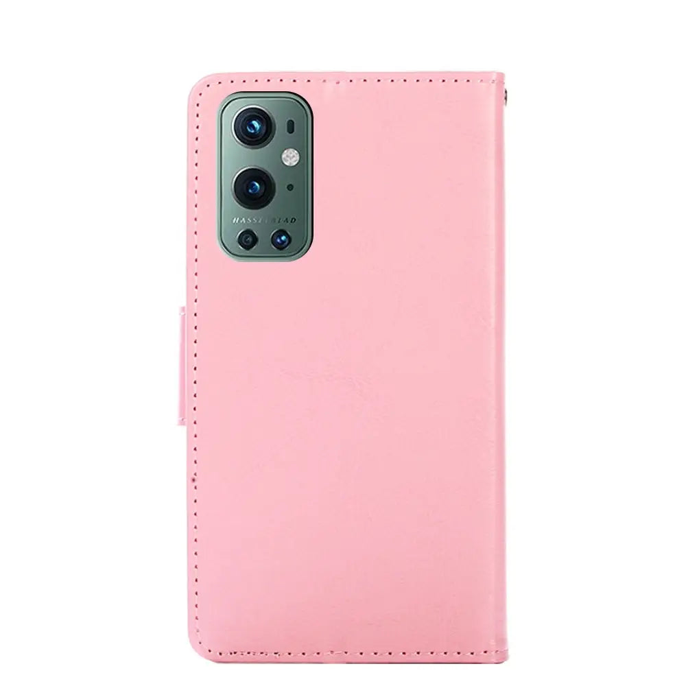 OnePlus 9 Pro Lompakko Suojakotelo Pinkki