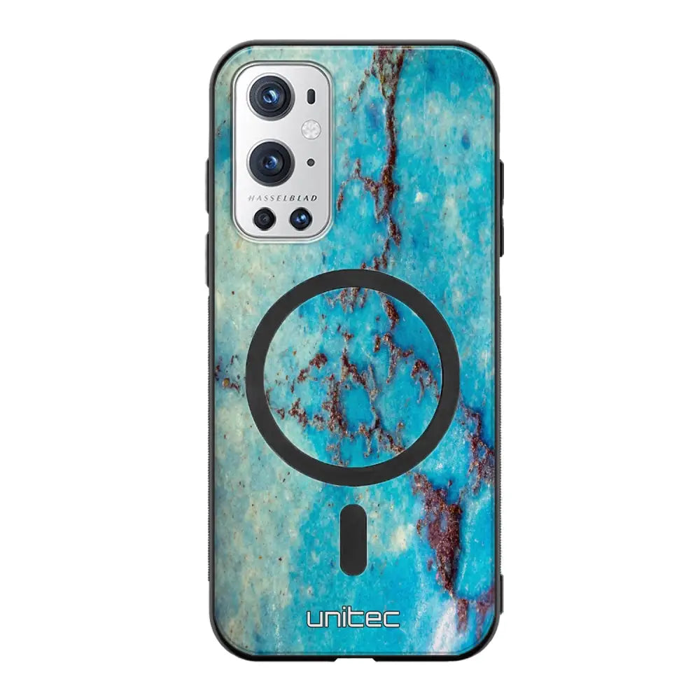 OnePlus 9 Pro marmori suojakuoret - Turquoise Marble