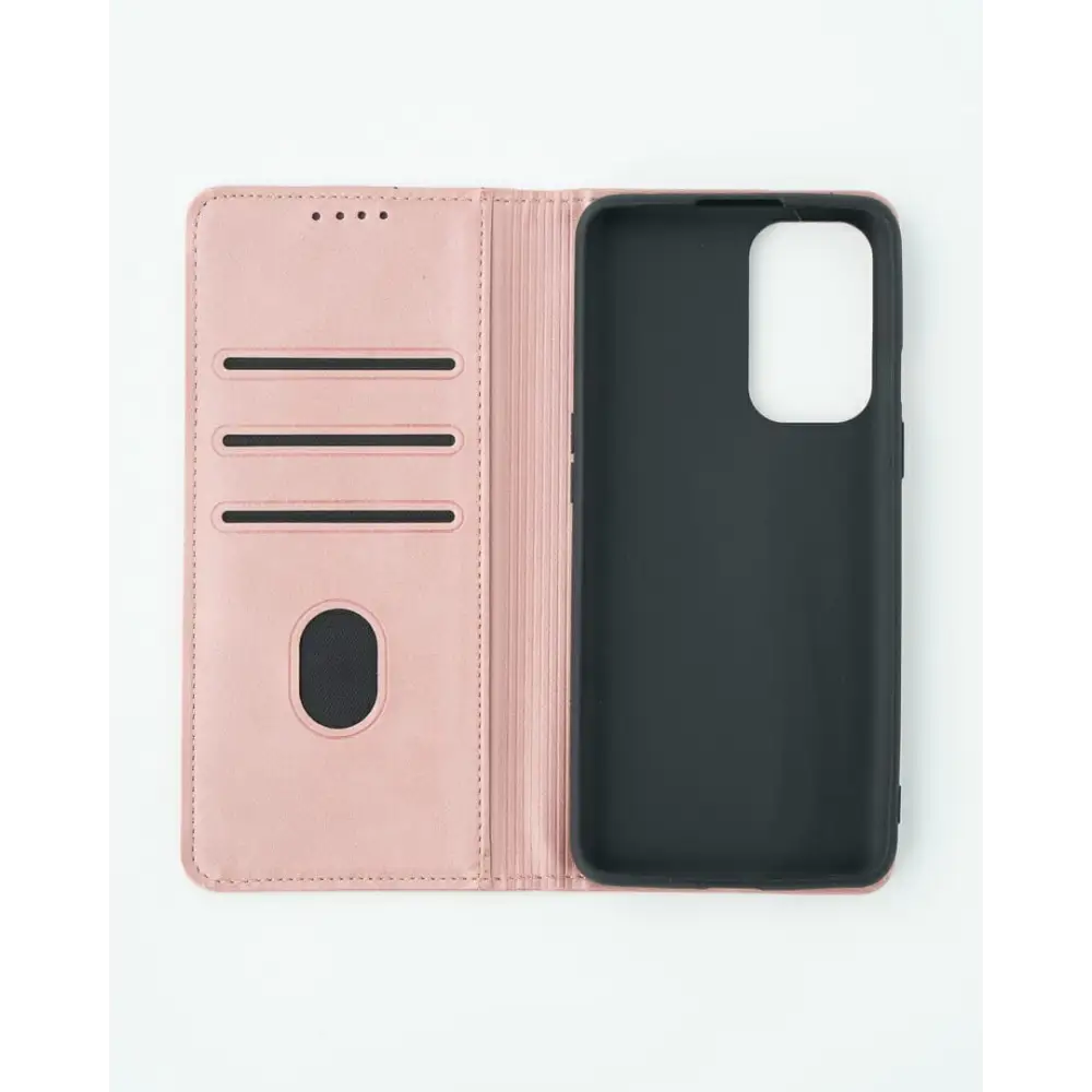 OnePlus 9 Unitec Lompakko Suojakotelo Ruusukulta