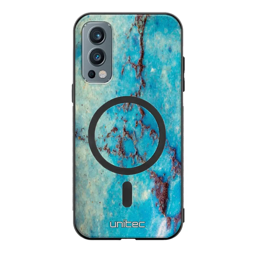 OnePlus Nord 2 marmori suojakuoret - Turquoise Marble
