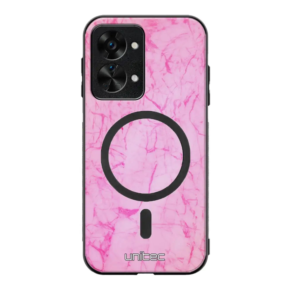 OnePlus Nord 2T marmori suojakuoret - Light Pink Marble