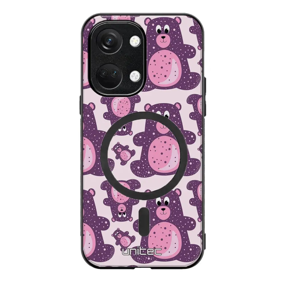 OnePlus Nord 3 suojakuoret - Purple Teddy Bear