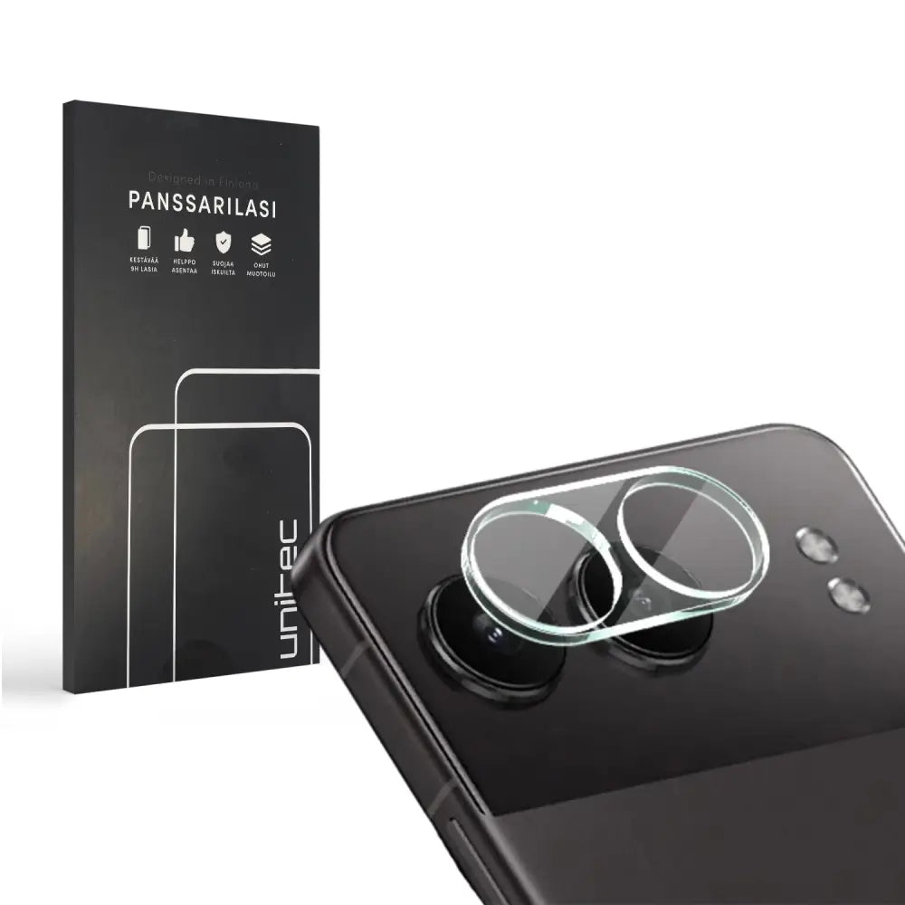 OnePlus Nord panssarilasi takakameralle, kameran suojus renkaalla