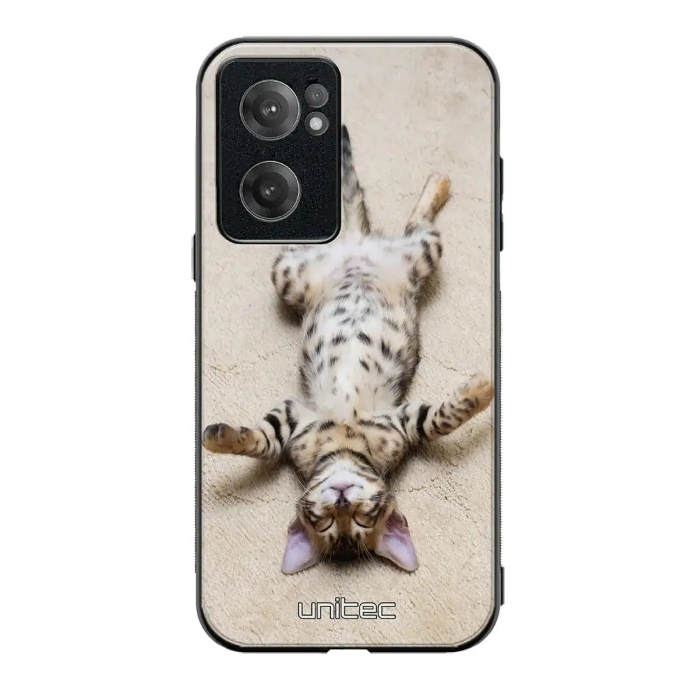 OnePlus Nord CE 2 kissa suojakuoret - Relaxing Cat - Ei