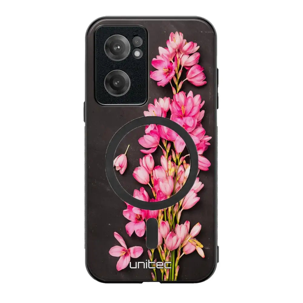 OnePlus Nord CE 2 kukka suojakuoret - Pink Flowers