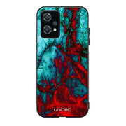 OnePlus Nord CE 2 Lite marmori suojakuoret - Blue Red Marble - Ei