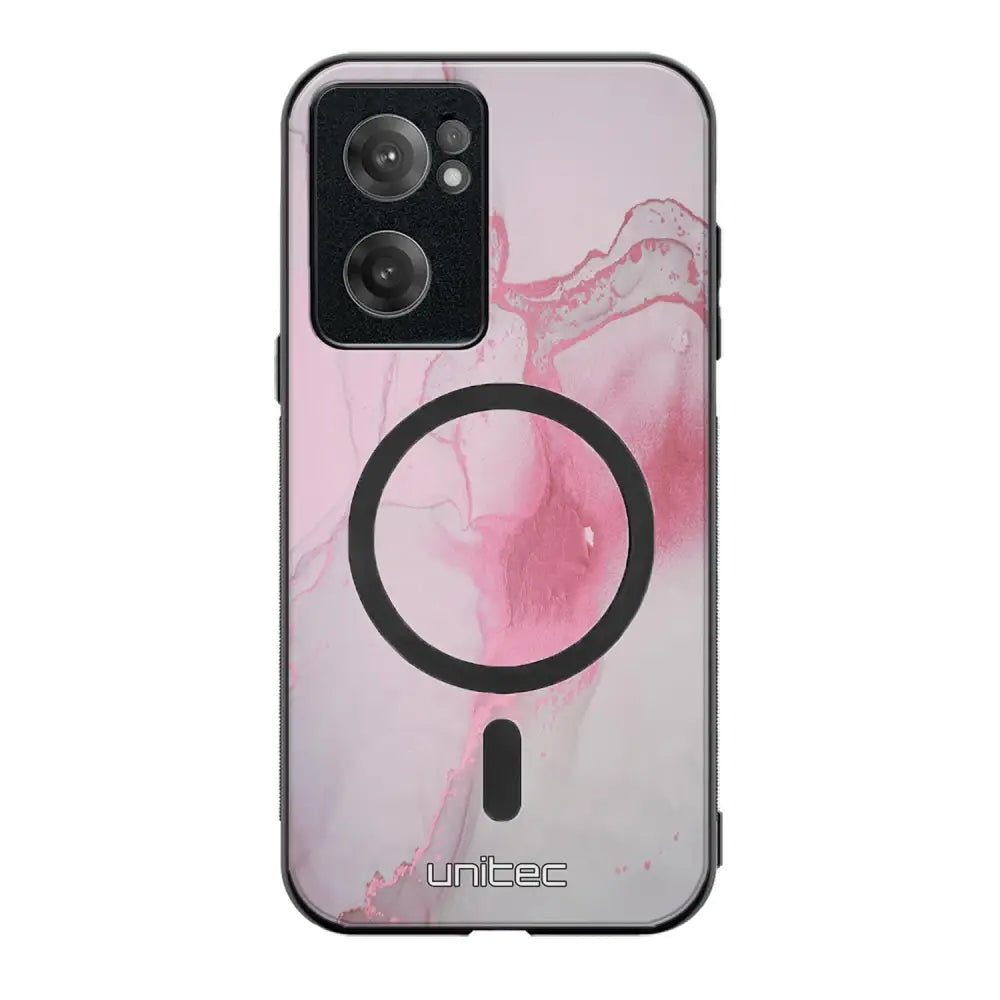 OnePlus Nord CE 2 marmori suojakuoret - Pink Pok Rie
