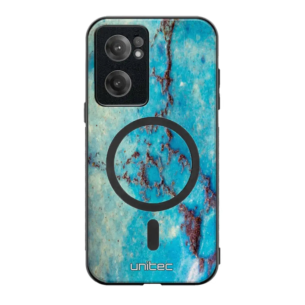 OnePlus Nord CE 2 marmori suojakuoret - Turquoise Marble