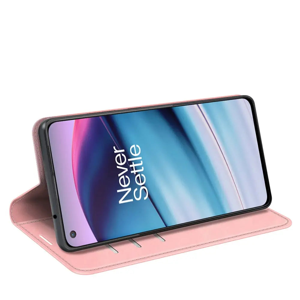 Oneplus Nord CE 5G Unitec Lompakko Suojakotelo Pinkki