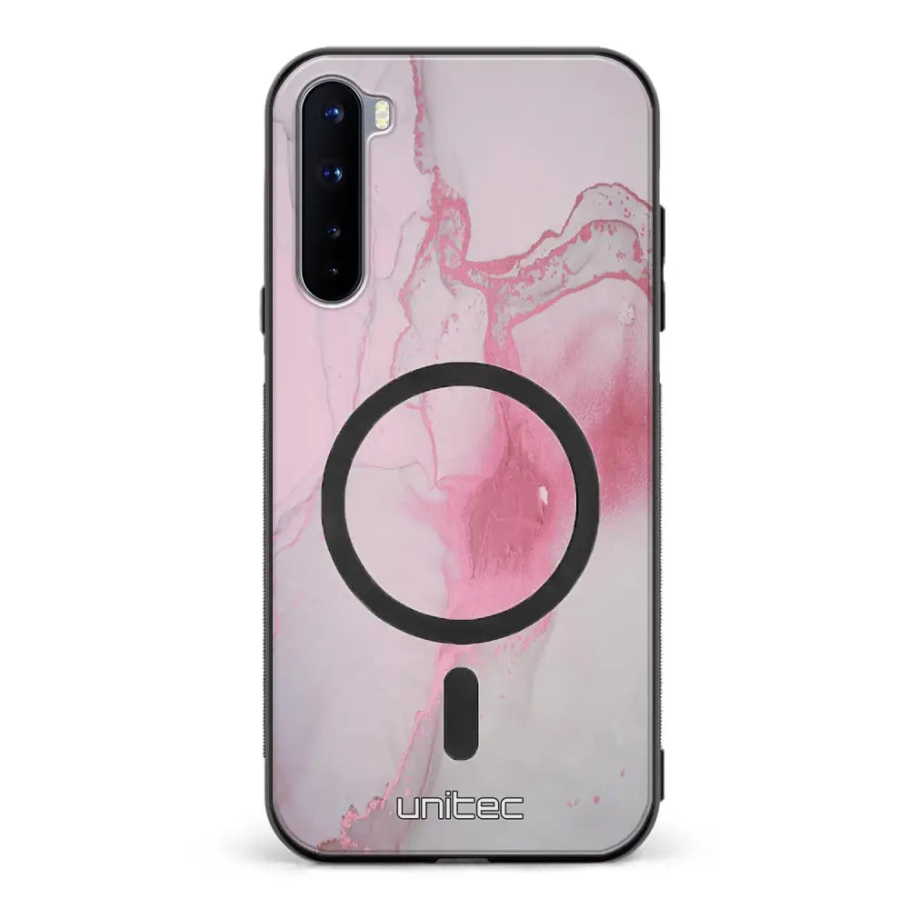 OnePlus Nord marmori suojakuoret - Pink Pok Rie