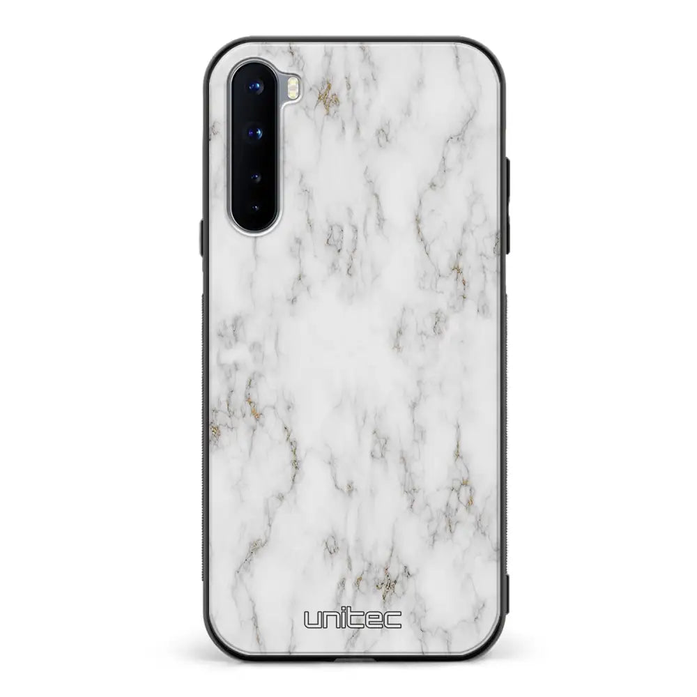 OnePlus Nord marmori suojakuoret - White Marble - Ei