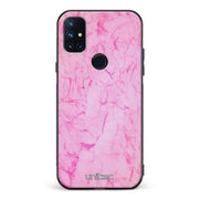 OnePlus Nord N10 marmori suojakuoret - Light Pink Marble - Ei