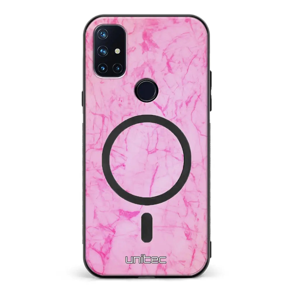OnePlus Nord N10 marmori suojakuoret - Light Pink Marble