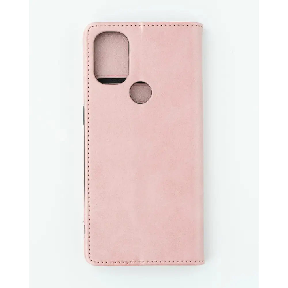 OnePlus Nord N10 Unitec Lompakko Suojakotelo Ruusukulta