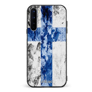 OnePlus Nord suojakuoret - Painted Finnish Flag - Ei