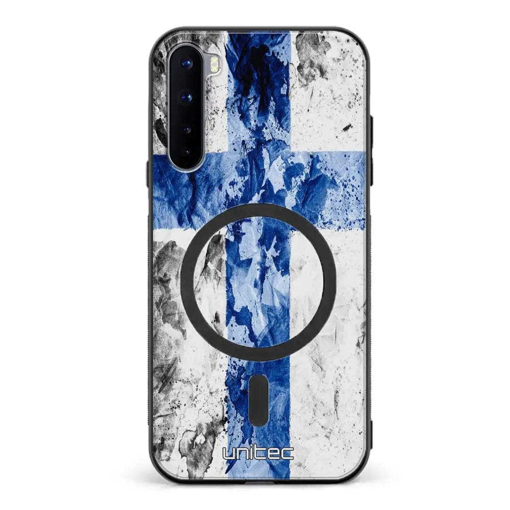 OnePlus Nord suojakuoret - Painted Finnish Flag