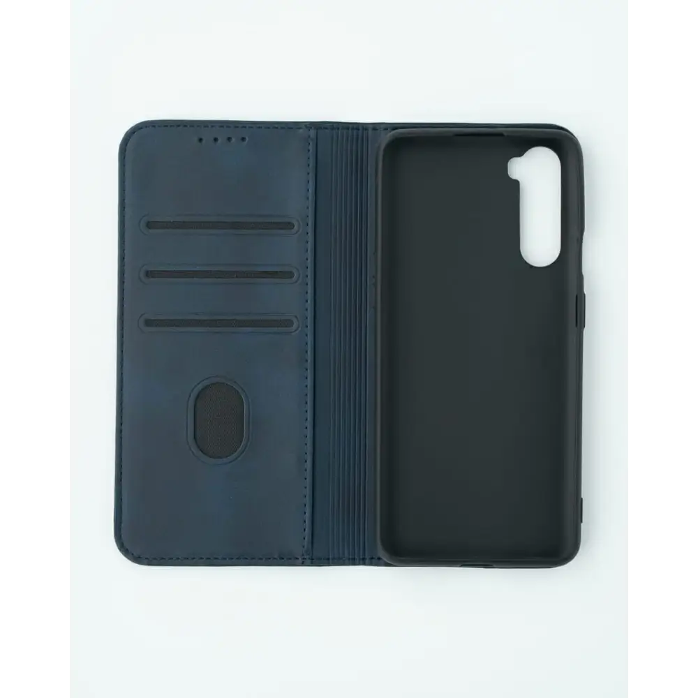 OnePlus Nord Unitec Lompakko Suojakotelo Sininen